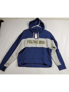 Fanatics Fighting Irish Notre Dame Pullover Hoodie Women's Size Small Fan Gear
